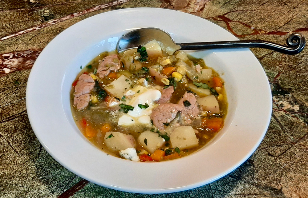 Green chile stew Discover Taos