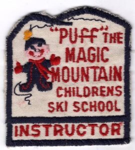 Powder puff ski school instructor patch