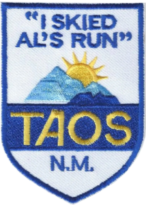 Patch that says I skied Al's Run, Taos NM